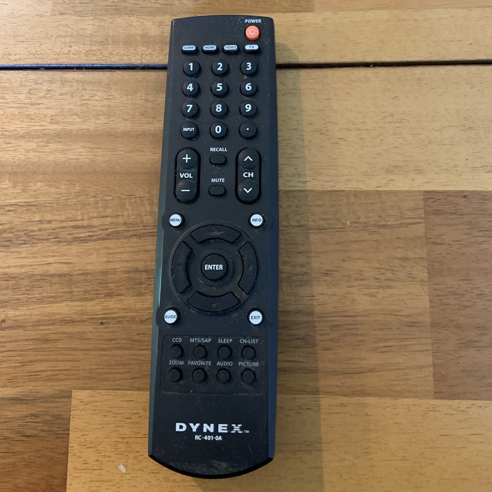 Dynex RC-401-0A remote controll. Black .  Remote controll